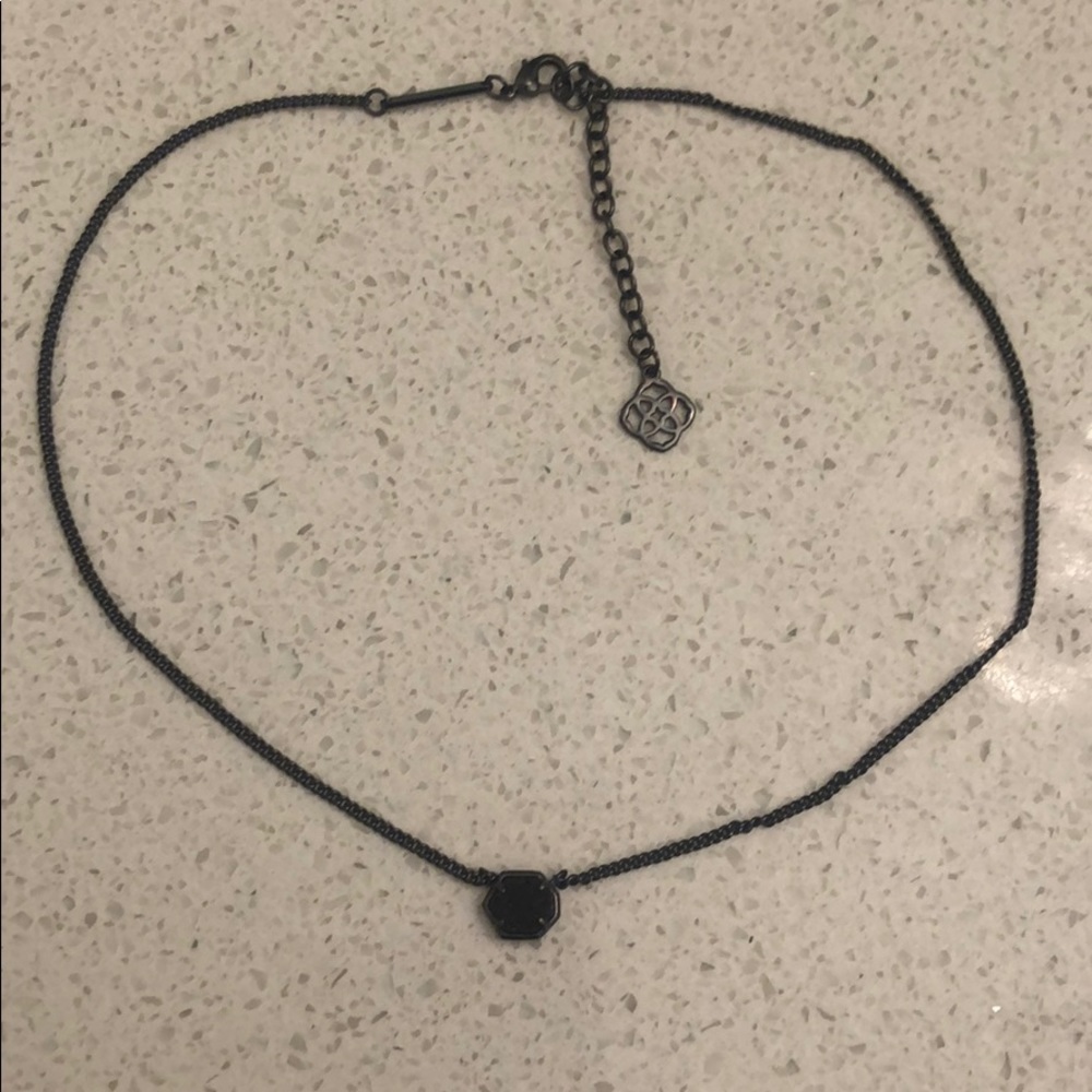 Kendra Scott Black Pendant Necklace